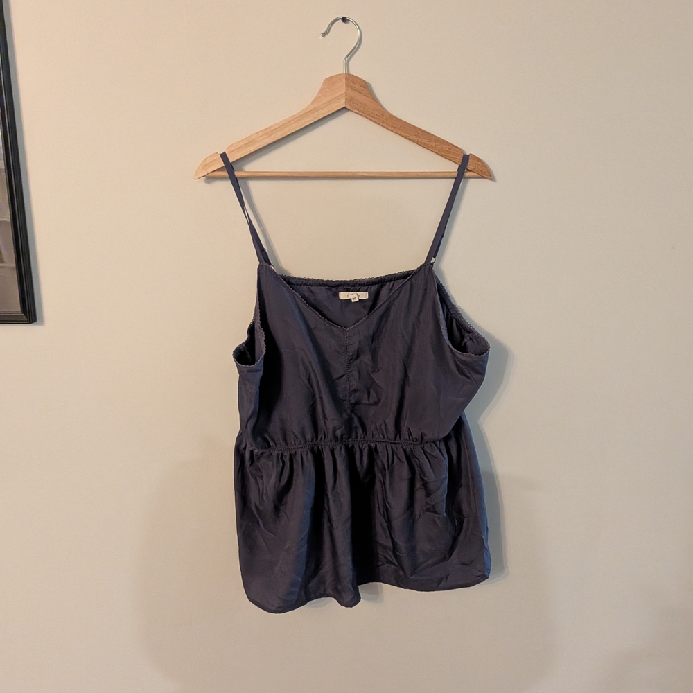 Women's Navy Blue Sleeveless Top